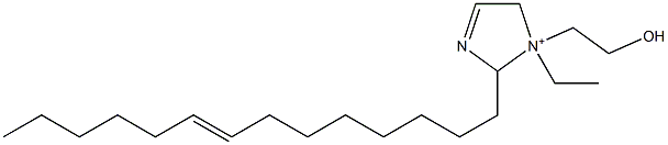 1-Ethyl-1-(2-hydroxyethyl)-2-(8-tetradecenyl)-3-imidazoline-1-ium Struktur