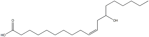 (Z)-13-Hydroxy-10-nonadecenoic acid Struktur