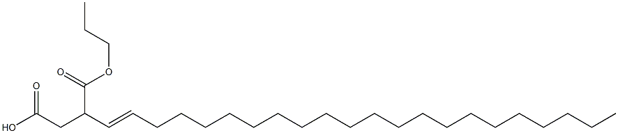 3-(1-Docosenyl)succinic acid 1-hydrogen 4-propyl ester Struktur