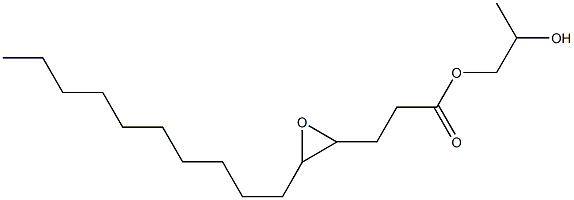 4,5-Epoxypentadecanoic acid 2-hydroxypropyl ester Struktur