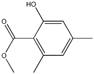 4,6-Dimethyl-2-hydroxybenzoic acid methyl ester Struktur