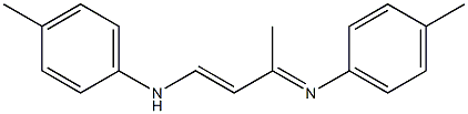 1-(4-Methylphenylamino)-3-(4-methylphenylimino)-1-butene Struktur