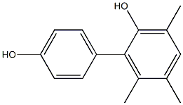 3,5,6-Trimethyl-1,1'-biphenyl-2,4'-diol Struktur