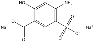 4-Amino-5-sulfosalicylic acid disodium salt Struktur