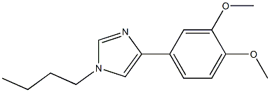 1-Butyl-4-(3,4-dimethoxyphenyl)-1H-imidazole Struktur