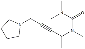 1,1,3-Trimethyl-3-[1-methyl-4-(1-pyrrolidinyl)-2-butynyl]urea Struktur