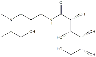 N-[3-[Dimethyl(2-hydroxyethyl)aminio]propyl]-D-gluconamide Struktur