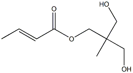 Crotonic acid 2,2-bis(hydroxymethyl)propyl ester Struktur