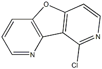 4-Chloro-3,5-diaza-9-oxa-9H-fluorene Struktur