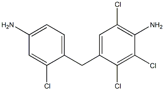 4-[(4-Amino-2-chlorophenyl)methyl]-2,3,6-trichloroaniline Struktur