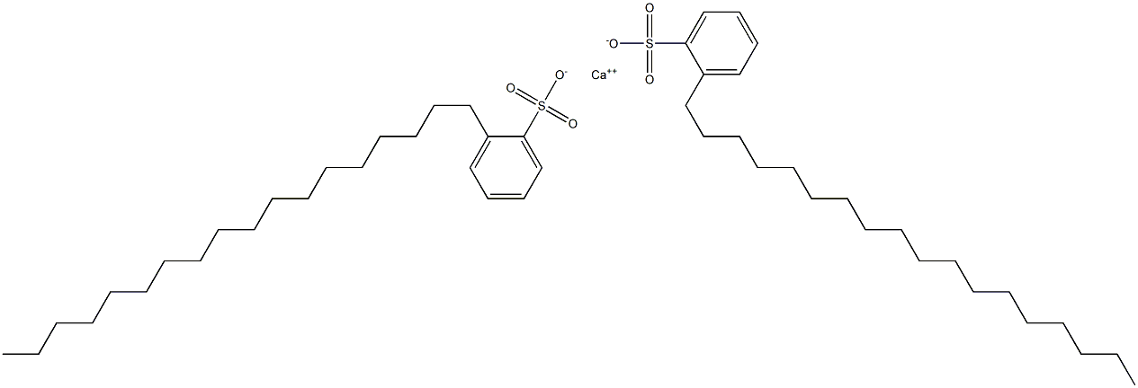 Bis(2-octadecylbenzenesulfonic acid)calcium salt Struktur