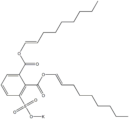 3-(Potassiosulfo)phthalic acid di(1-nonenyl) ester Struktur