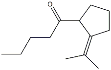 1-(1-Methylethylidene)-2-pentanoylcyclopentane Struktur