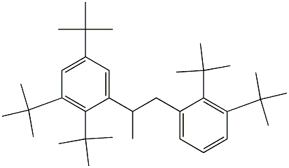 2-(2,3,5-Tri-tert-butylphenyl)-1-(2,3-di-tert-butylphenyl)propane Struktur