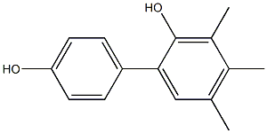 3,4,5-Trimethyl-1,1'-biphenyl-2,4'-diol Struktur