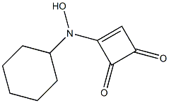 3-(N-Cyclohexylhydroxyamino)-3-cyclobutene-1,2-dione Struktur