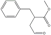 2-Benzyl-3-formylpropionic acid methyl ester Struktur