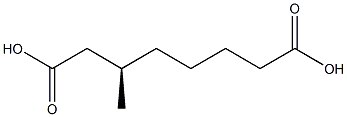 [R,(+)]-3-Methylsuberic acid Struktur