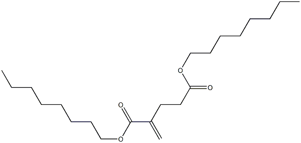 2-Methyleneglutaric acid dioctyl ester Struktur