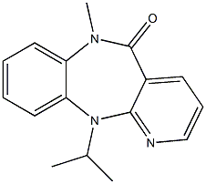 6,11-Dihydro-11-isopropyl-6-methyl-5H-pyrido[2,3-b][1,5]benzodiazepin-5-one Struktur