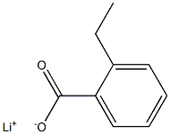 2-Ethylbenzoic acid lithium salt Struktur