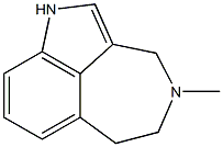 4-Methyl-3,4,5,6-tetrahydro-1H-azepino[3,4,5-cd]indole Struktur