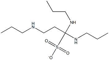 3-(Tripropylaminio)-1-propanesulfonic acid anion Struktur