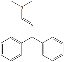 N1,N1-Dimethyl-N2-diphenylmethylformamidine Struktur