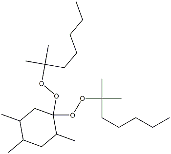 2,4,5-Trimethyl-1,1-bis(1,1-dimethylhexylperoxy)cyclohexane Struktur