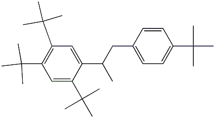 2-(2,4,5-Tri-tert-butylphenyl)-1-(4-tert-butylphenyl)propane Struktur