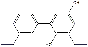 2-(3-Ethylphenyl)-6-ethylbenzene-1,4-diol Struktur