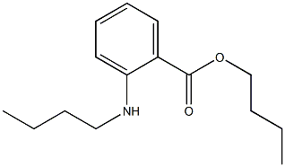 o-(Butylamino)benzoic acid butyl ester Struktur