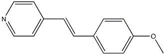 4-[2-[4-Methoxyphenyl]ethenyl]pyridine Struktur