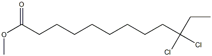 10,10-Dichlorododecanoic acid methyl ester Struktur