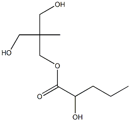 2-Hydroxyvaleric acid 2,2-bis(hydroxymethyl)propyl ester Struktur