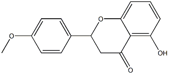 2-(4-Methoxyphenyl)-5-hydroxy-2,3-dihydro-4H-1-benzopyran-4-one Struktur