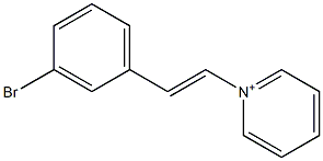 1-[2-(3-Bromophenyl)ethenyl]pyridinium Struktur