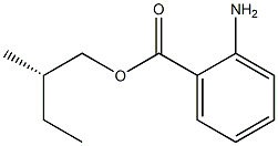 (+)-2-Aminobenzoic acid (S)-2-methylbutyl ester Struktur