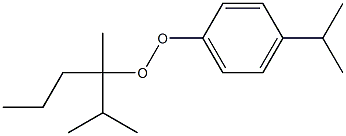 4-Isopropylphenyl 1-methyl-1-isopropylbutyl peroxide Struktur