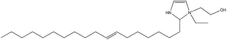 1-Ethyl-1-(2-hydroxyethyl)-2-(7-octadecenyl)-4-imidazoline-1-ium Struktur