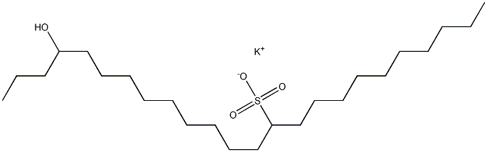 21-Hydroxytetracosane-11-sulfonic acid potassium salt Struktur