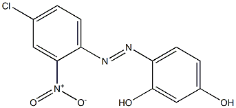 4-(4-Chloro-2-nitrophenylazo)resorcinol Struktur