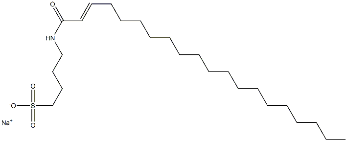 4-(2-Icosenoylamino)-1-butanesulfonic acid sodium salt Struktur