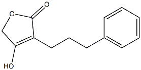 4-Hydroxy-3-(3-phenylpropyl)-2(5H)-furanone Struktur