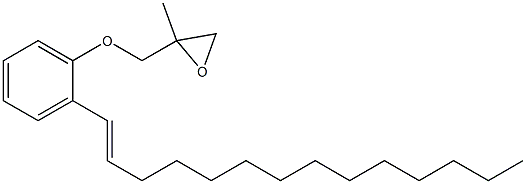 2-(1-Tetradecenyl)phenyl 2-methylglycidyl ether Struktur