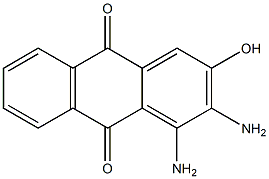 2-Hydroxy-3,4-diaminoanthraquinone Struktur