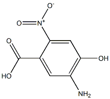 5-Amino-4-hydroxy-2-nitrobenzoic acid Struktur