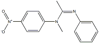 N1-Methyl-N2-phenyl-N1-(4-nitrophenyl)acetamidine Struktur