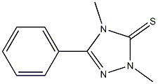 1,4-Dimethyl-3-phenyl-1H-1,2,4-triazole-5(4H)-thione Struktur