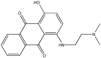 1-Hydroxy-4-[2-(dimethylamino)ethylamino]anthraquinone Struktur